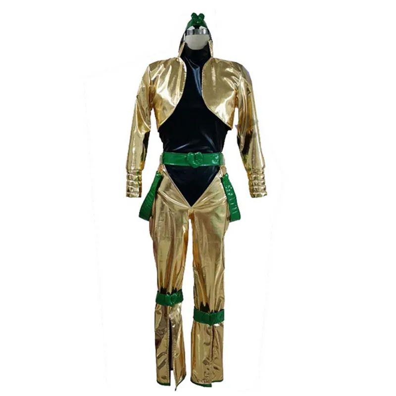 Disfraz de charol dorado para Cosplay, Dio Brando, versión 110