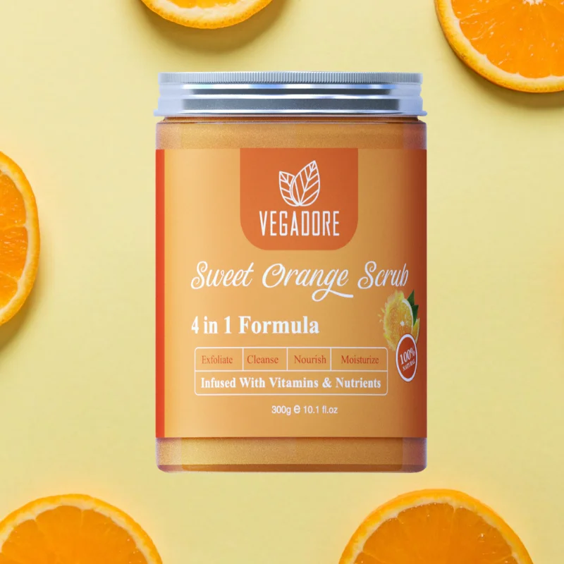 Sweet Orange Body Scrub Hydrating Exfoliating Scrub Lotion Deep Cleansing Cutin Refine Pores Scrub Remove Dead Skin 300ml