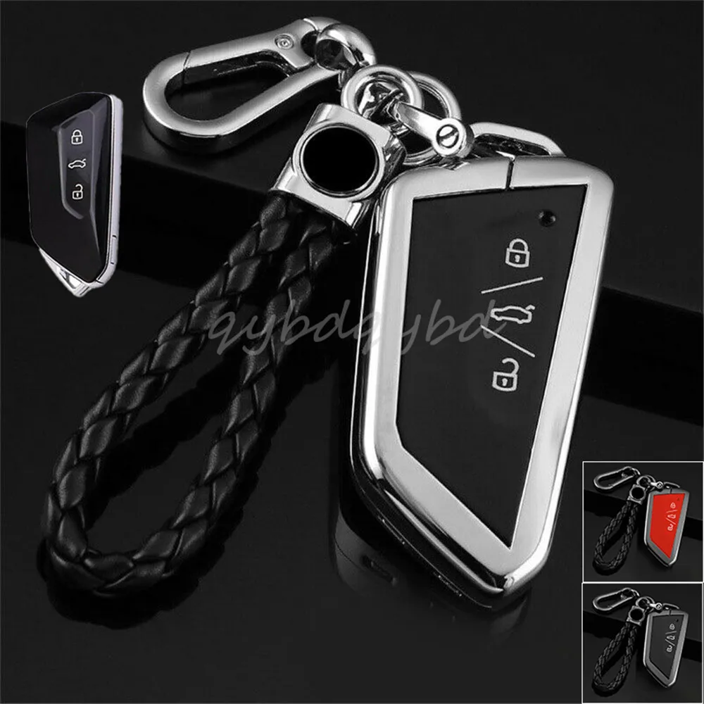 

Zinc Alloy Remote Key Fob Case Cover Skin Holder Protector Shell Bag For VW Volkswagen Golf 8 Mk8 GTI GTD R Accessories Styling