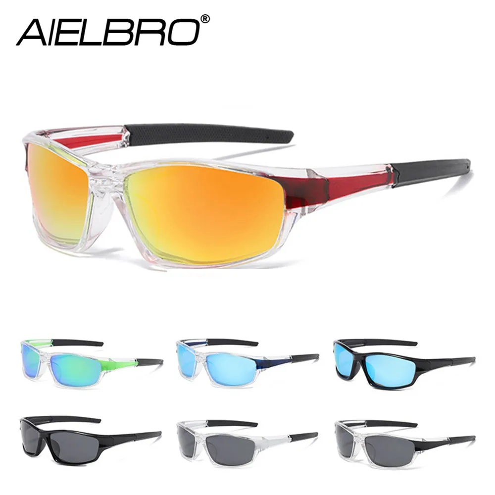 

AIELBRO Sunglasses Cycling Sunglasses Outdoor Sports Men's Sunglasses Eyewear Cycling Polarizing Glasses Sunglasses for Men