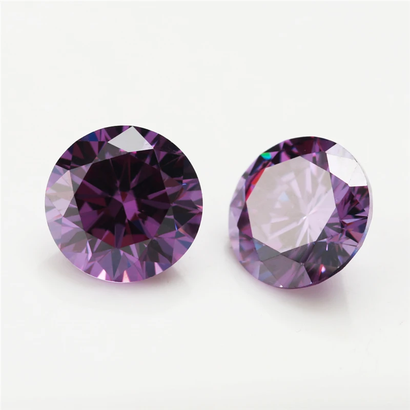1~12mm 5A Runde Lose Zirkonia-Steine Weiß Olivgrün Rosa Granat Amethyst Mix 5 Farben CZ Edelsteine für Schmuckherstellung – Detail 12