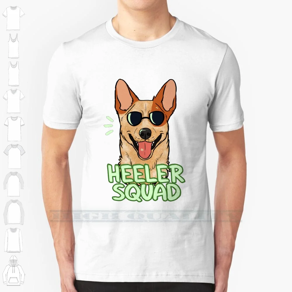 Heeler Squad ( Red ) 100% Cotton T Shirt Heeler Acd Australian Cattle Dog Dogs Canine Tee Short Sleeve Long Sleeve Gift