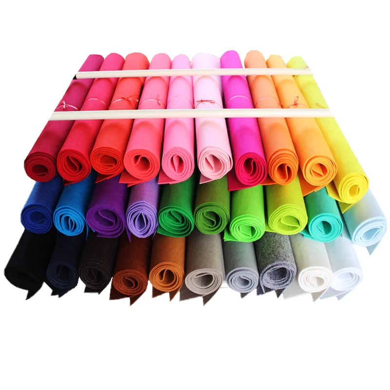 Chainho,Polyester Non Woven Felt Fabric,3mm Thick Cloth For DIY Sewing,Dolls,Crafts,Home Decoration Material,30x90cm/piece