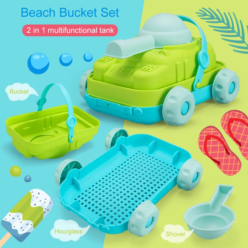 Carrinho de praia infantil, brinquedos de silicone para praia, para bebês, conjunto de caixa de areia para brincar no verão, ferramentas de dragagem