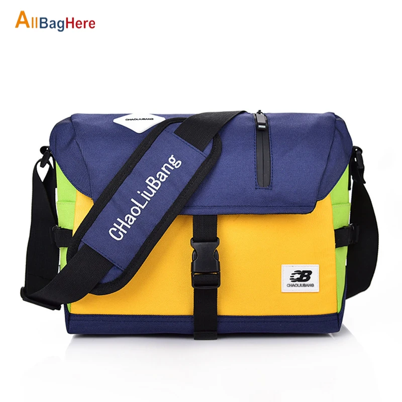 Men Crossbody Messenger Bags Oxford Water Repellent Sling Shoulder Travel Bag School Fashion Durable Sports Mountain Cycling Bag