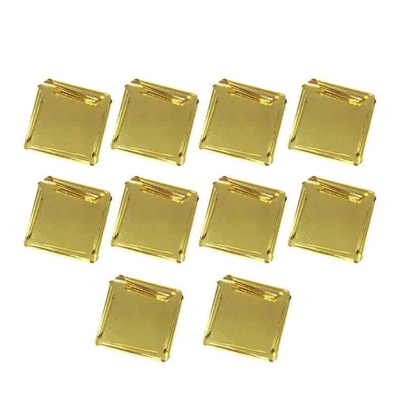 8x8cm 10 Sheets Practical K Pure Shiny Gold Leaf for Gilding Funiture Lines Wall Crafts Handicrafts Gilding Decoration  #8