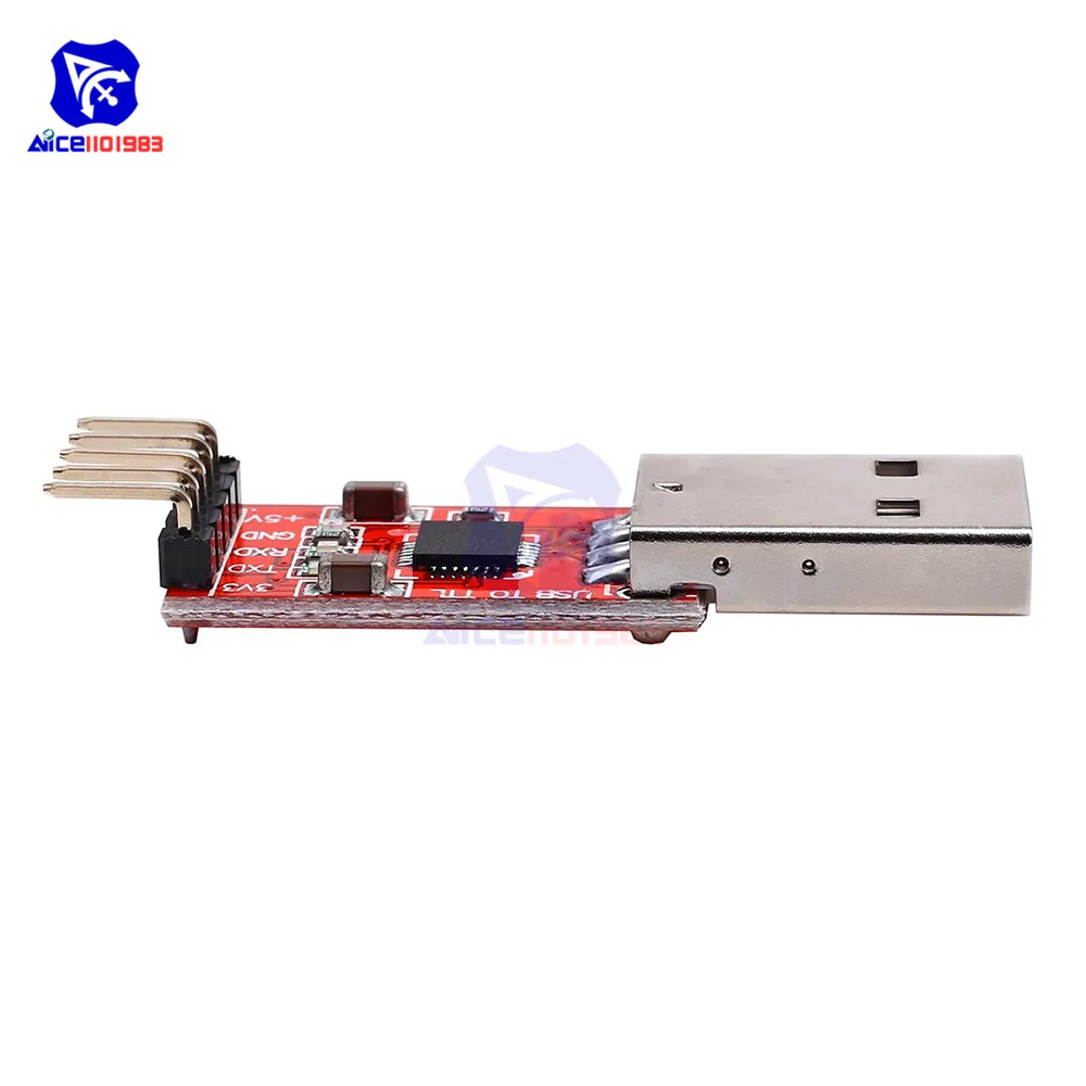 diymore CP2102 USB to UART TTL Serial STC Programmable Module PL2303 Super Brush Line for Arduino with 4 Pin Dupont Jumper Wire