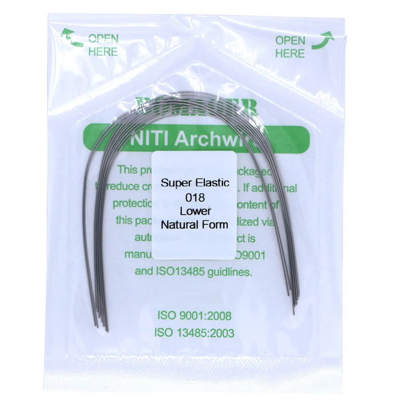 Dental Orthodontic Arches Niti Wire Super Elastic Natural Form Round Orthodontic Arc Dentistry Wire 1 Pack Dentist Materials