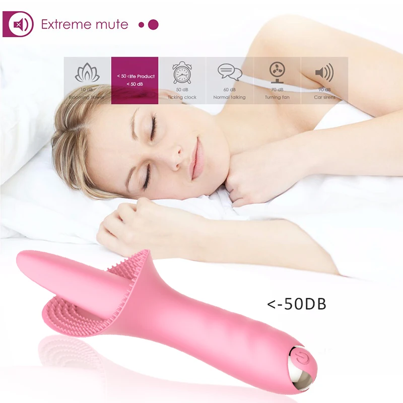 Innovative 10 Speed Vibration Quiet G-spot Tongue Clitoris Stimulator Mini Vibrating Sex Toys for Women Rechargeable Erotic Toys