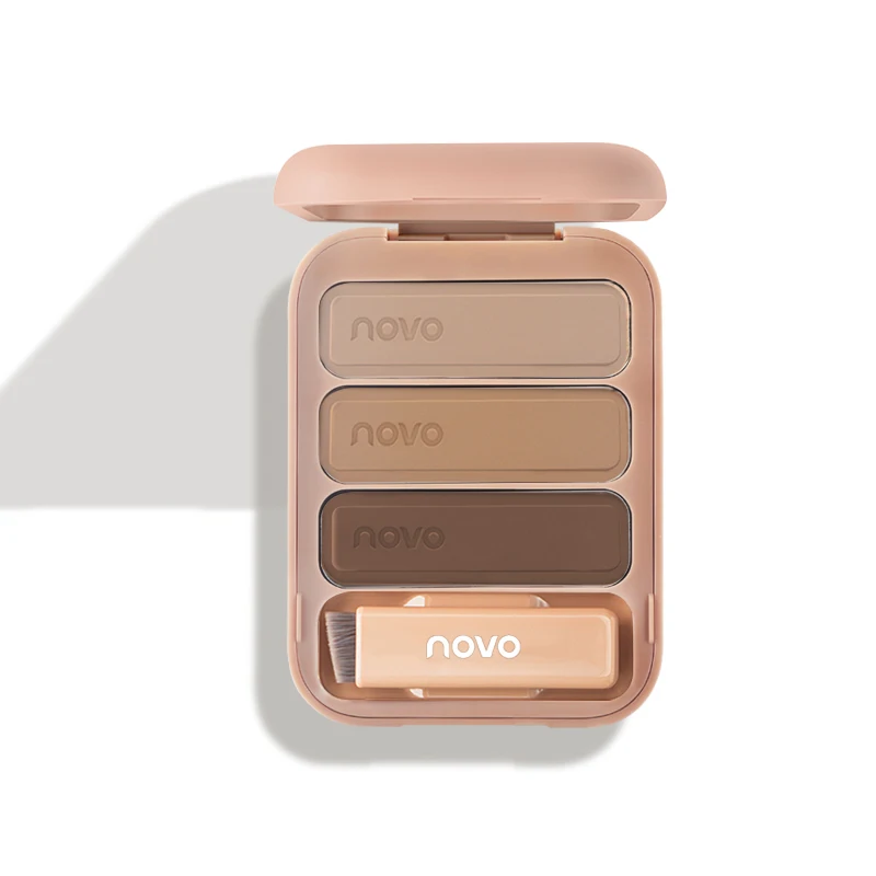 Three-dimensional Tricolor Eyebrow Powder Smooth Texture Lasting Makeup Waterproof Facial Contour Brighten Skin Beauty Cosmetic