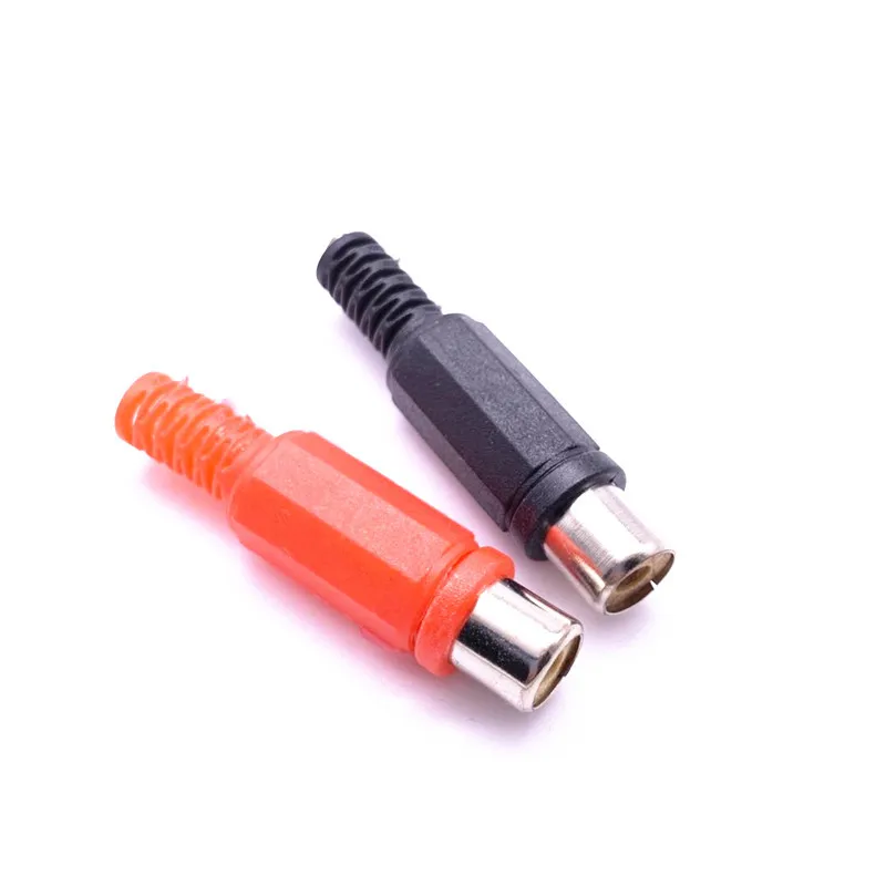 8 قطعة/الوحدة نوعية جيدة لحام RCA موصل RCA ذكر/أنثى التوصيل محول ل AV الصوت Vidiod سلك موصل التوصيل