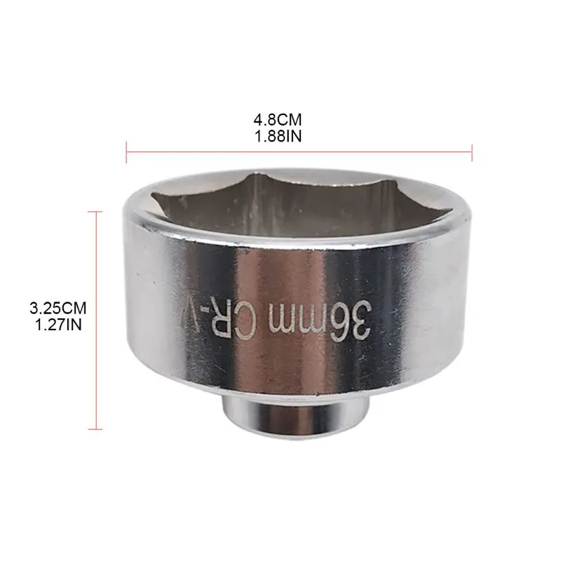 36mm Oil Filter Socket Tool Wrench 3/8\