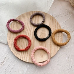 5Pcs/Lot Hair Ropes Women Girls Simple Basic Elastic Hair Rubber Bands Headwear Solid Color Headband Fashion Hair Accessories