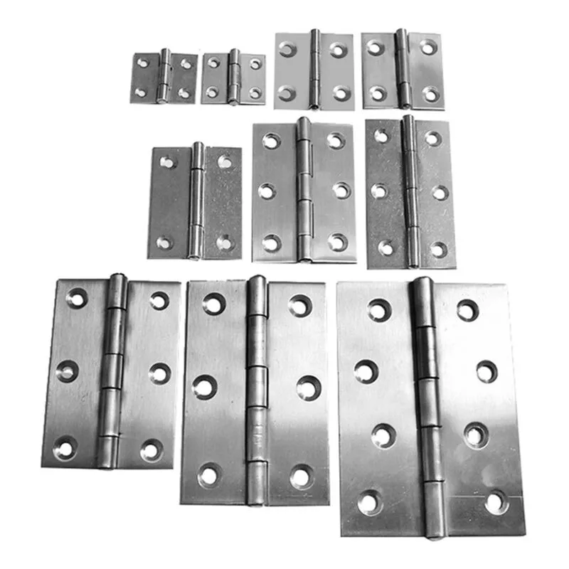 20pcs Cabinet Hinges 1.5Inch Stainless Steel Mini Drawer Jewelry Box Silver Door Hinge For Decoration Furniture Hardware