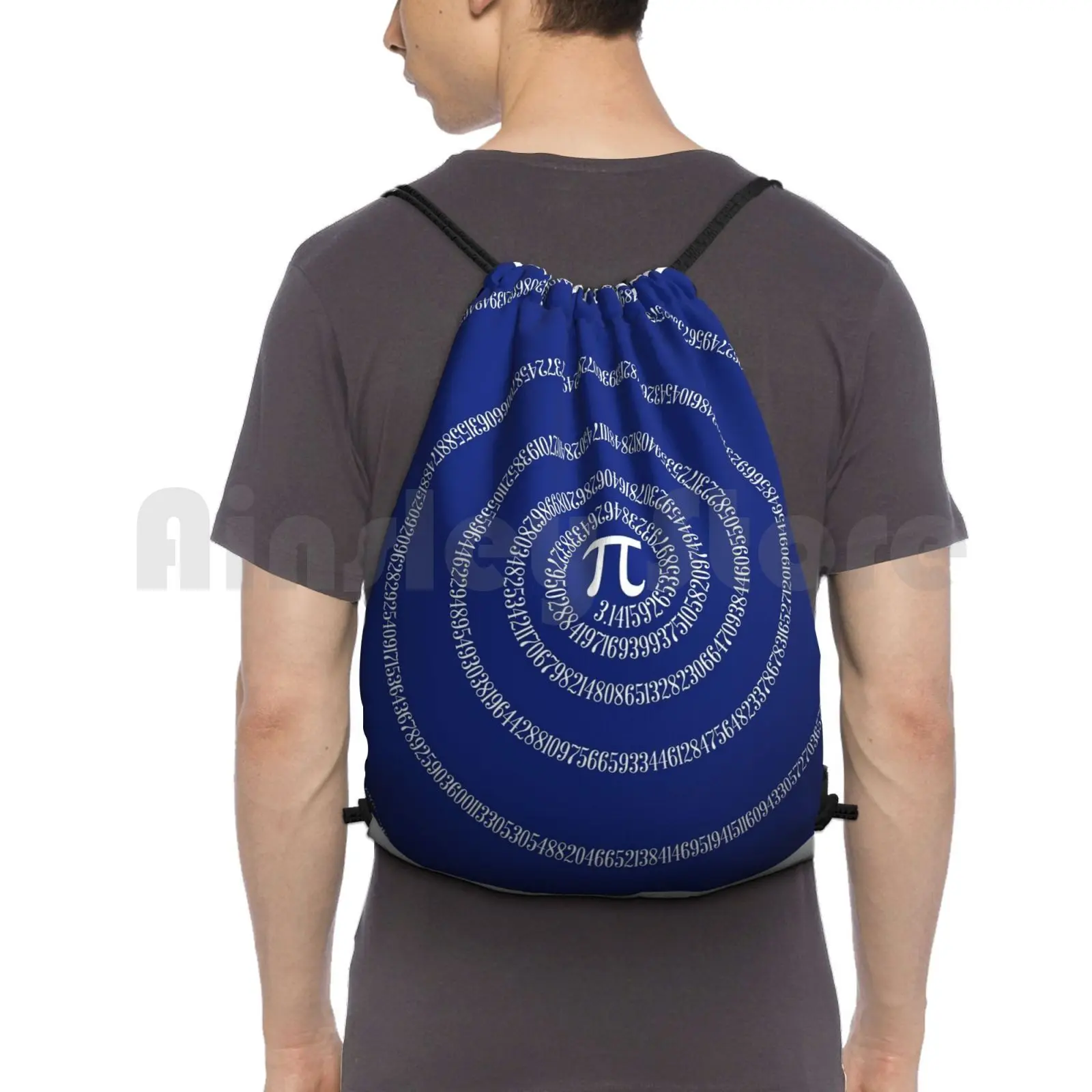 

A S Pi Ral ... Backpack Drawstring Bags Gym Bag Waterproof Pi Day Pi I Ate Some Pi Pi Symbol Pie Math Mathematics Nerd