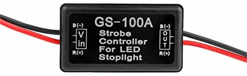 New GS-100A Brake Light Flash Controller Module Flash Strobe Controller Flasher Module For Car LED Brake Stop Light Lamp 12V