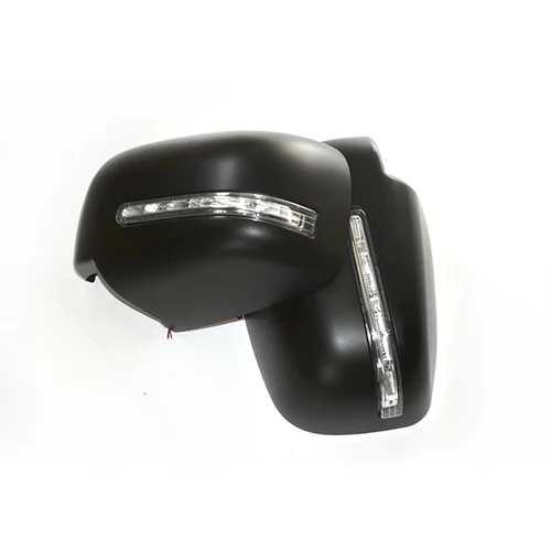 Cubierta de espejo retrovisor LED, moldura de CHORME para coche, compatible con MITUBISHI TRITON L200 2015-2017, cubierta de espejo, embellecedores, estilo de coche