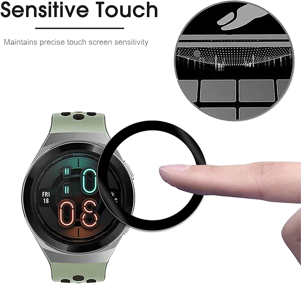 3D Curved Edge Protector Film For Huawei Watch GT2e Full Coverage Screen Protective Film