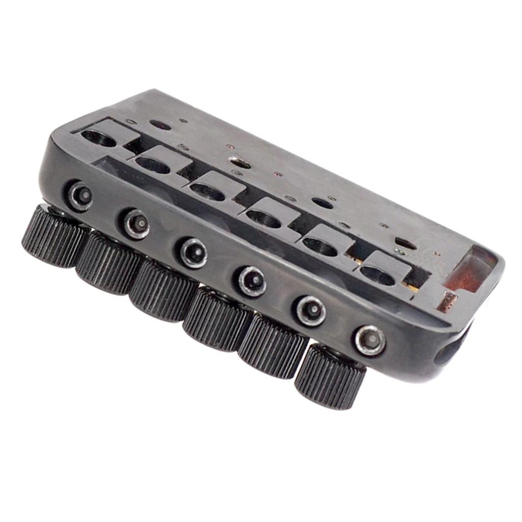 6 String Saddle Headless Electric Guitar Bridge Tailpiece With Worm involved string device High Quality Guitar Bridge Tailpiece