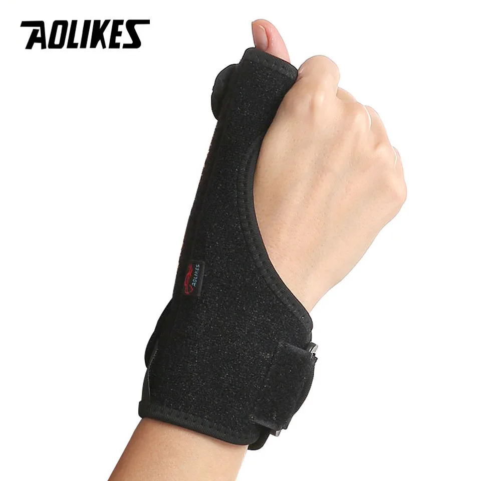 AOLIKES 1PCS Wrist Support Thumb Hand Brace Splint Sprains Arthritis Wristband Belt Finger Splint Tennis Sport  Wrist Protection