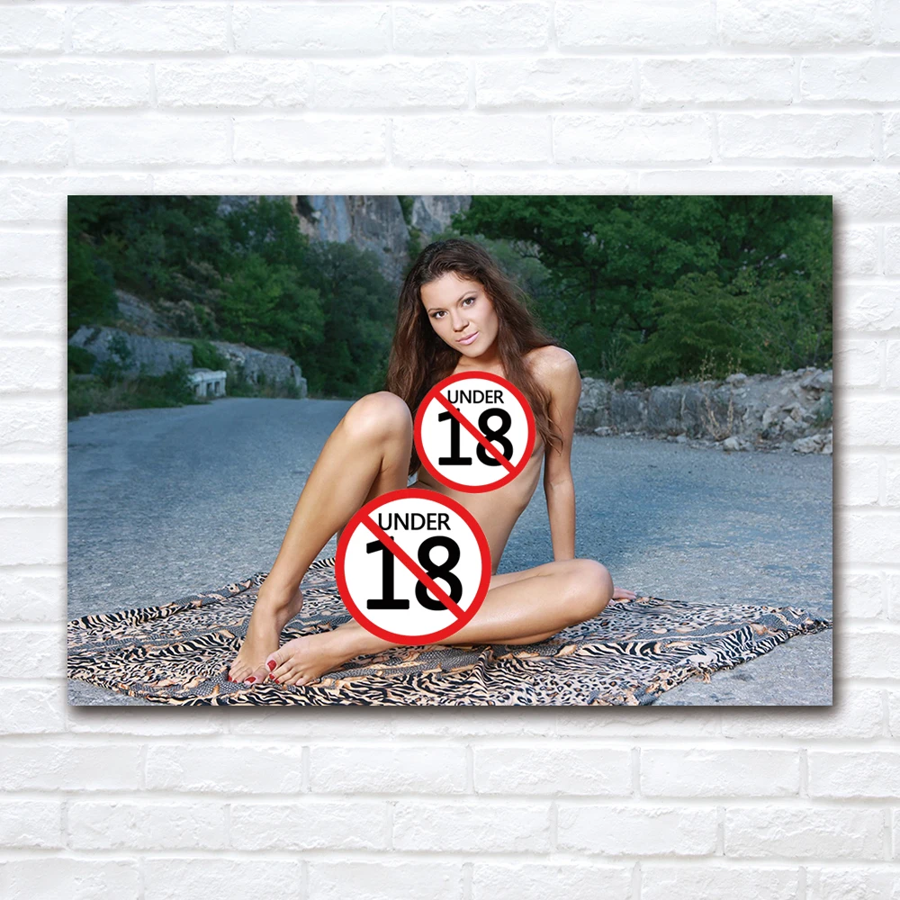 Sexy Young Girl Nude Beauty Pussy Wall Art Adult Model Posters and Print HD Canvas Painting for Living Room Home Decor