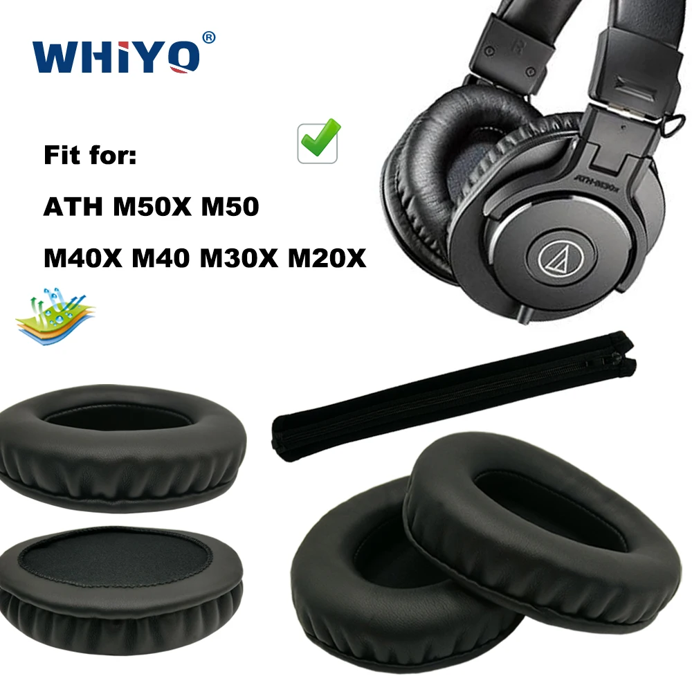 

Сменные амбушюры для гарнитуры ATH M50X, M50, M40X, M40, M30X, M20X, кожаные накладки, бархатные амбушюры для наушников