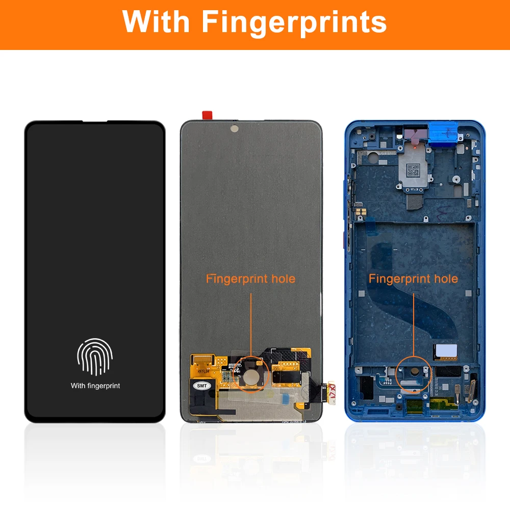 6.39 inch Super Amoled Mi 9T Pro LCD For Redmi K20 Pro Lcd display Touch Screen Digitizer Parts For Xiaomi9T Redmi K20 Lcd