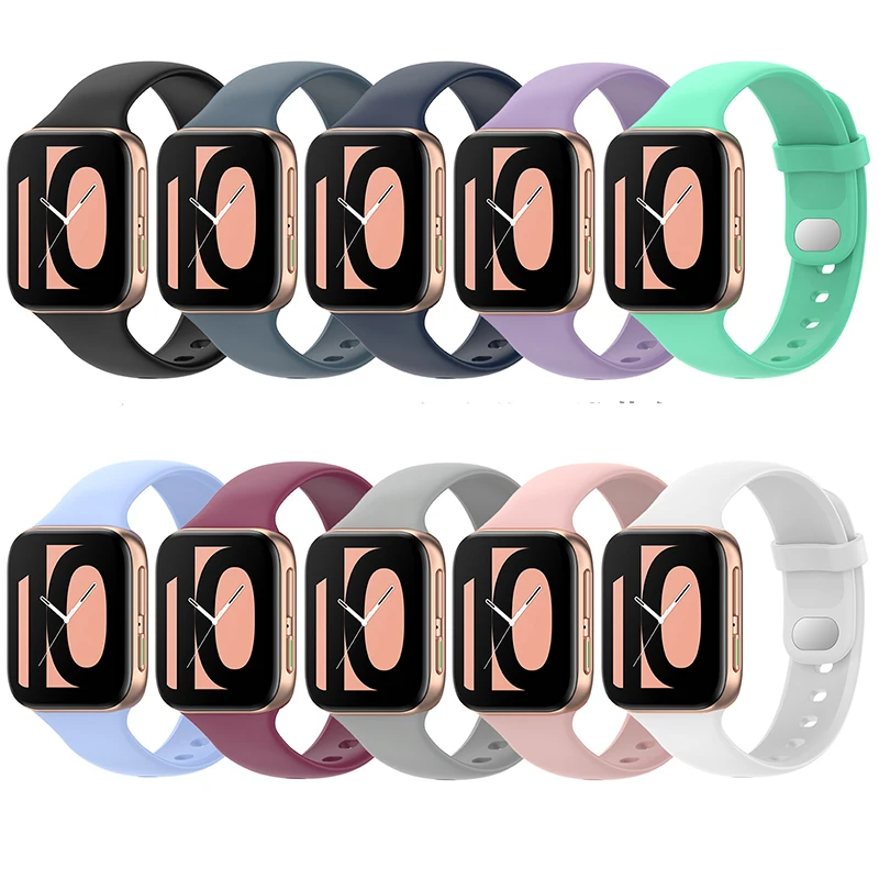 Strap For Oppo Watch 41mm / 46mm Smartwatch Replacement Silicone Bracelet Quick Release Colorful Watchband Wristband Accessories