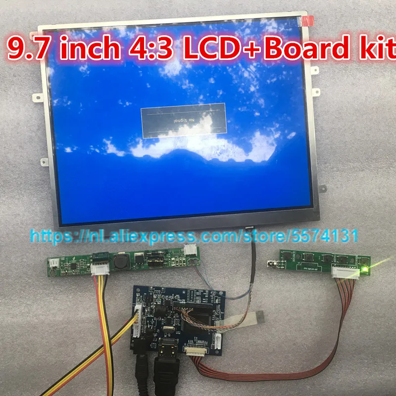 9.7 "Inch 1024*768 Hd Scherm 4: 3 Lcd Controller LP097X02 LTN097XL01 Monitor Driver Board Hdmi Vga 2AV Voor Raspberry Pi