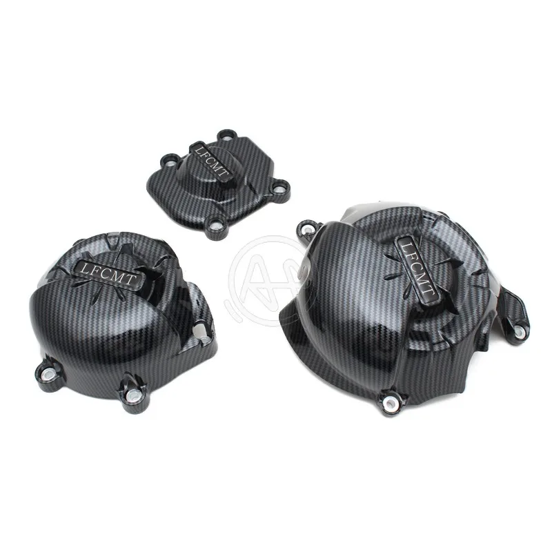 

Motorcycles Black Carbon Fiber Pattern ABS Engine Cover Protection Case for KAWASAKI Z800 2013-2016 Engine Covers Protectors