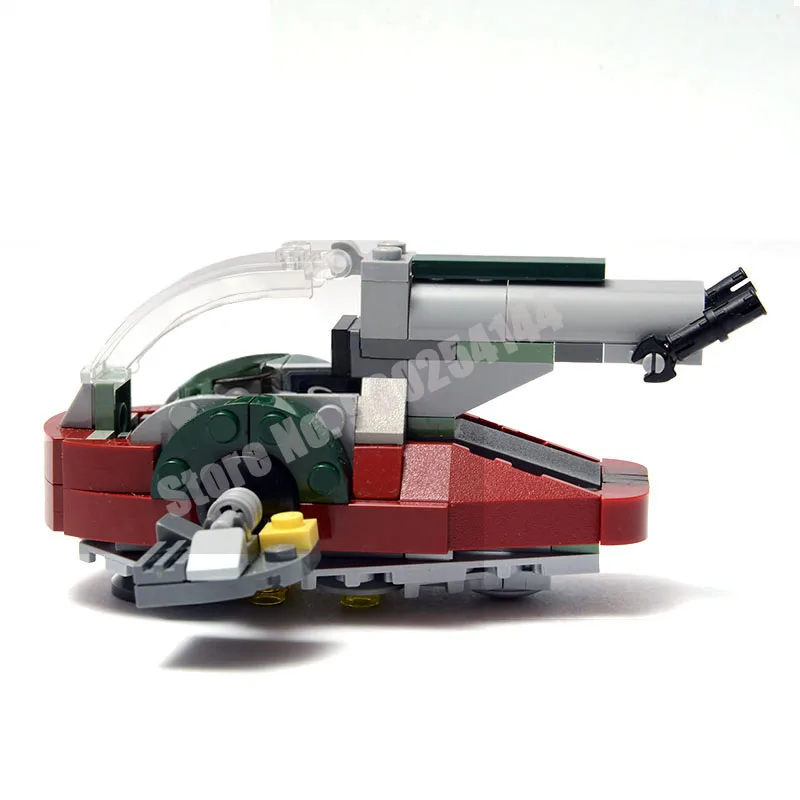 Nowy MOC Slave One 1 Microfighters Model klocków budowlanych Mini kosmiczne kosmiczne cegły Model DIY dekoracje zabawki dla dzieci prezenty dla