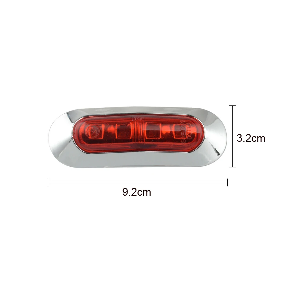 10x4 LEDサイドマークランプ,清算距離インジケーター,車,トラック,トレーラー,12V-24V,警告灯,赤付属品用