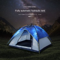 3-4 People outside the Tent Fully Automatic Thickened Water Resistant 2 People Camping Tent