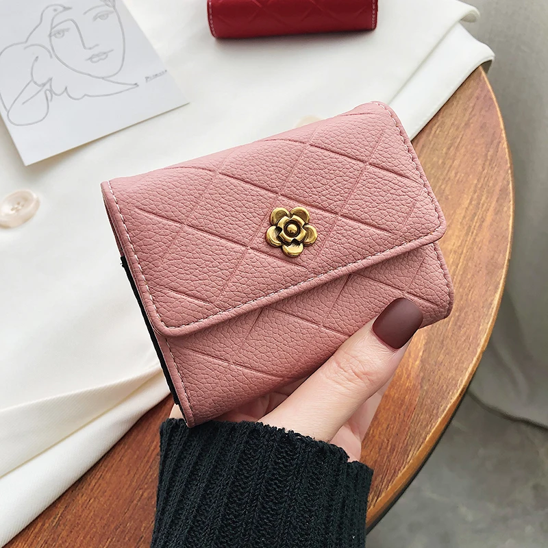 

Women wallet leather Wallets Pass Case Womens purses mobile phone Purse Female Coin Purse Photocard Holder Keychain