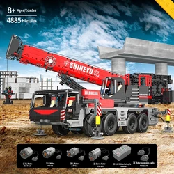 In Stock 22003 Crane High-Tech MOC APP RC Motorized Mobile Building Blocks Assembly Bricks Toys Kids Christmas Gifts