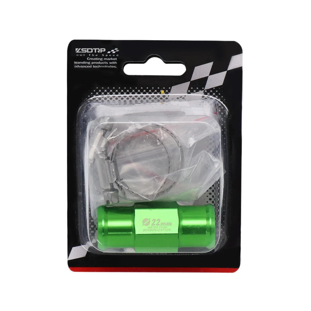 ZS Racing Universal 18mm 22mm Motorcycle Water Temp Temperature Joint Pipe Hose Sensor Gauge Adapter Temperature Sensor Adapter