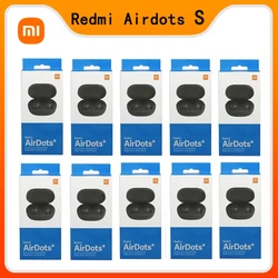 10 szt. Xiaomi Redmi AirDots S do słuchawek Bluetooth bezprzewodowy zestaw słuchawkowy do gier AI z redukcją szumów Mic