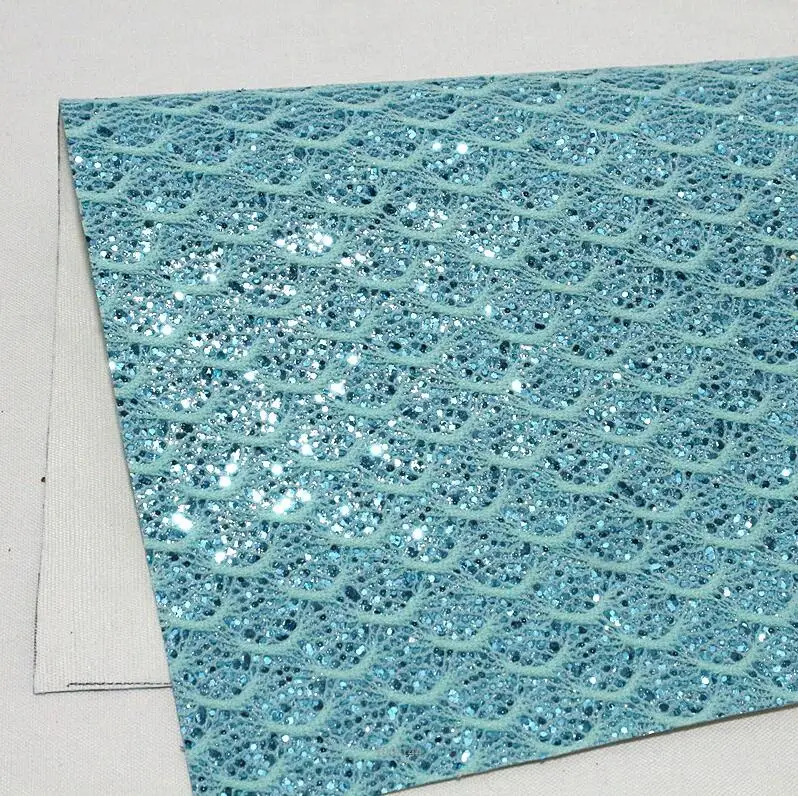 1PCS A4 SIZE 21CMX29CM Glitter Synthetic PU Leather Fabric DIY Accessories Craft Supplies