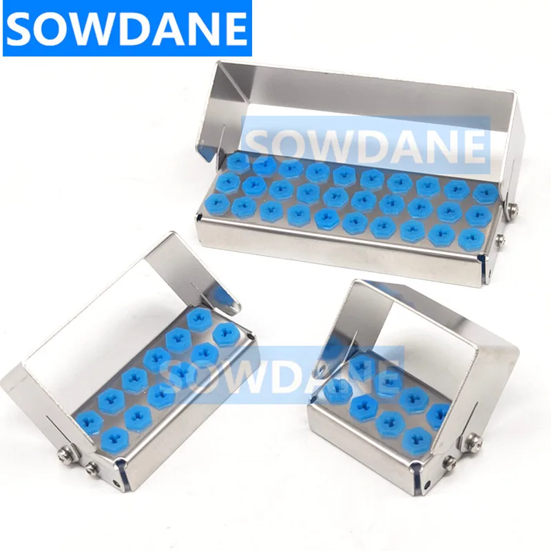 Dental Disinfection Holder Stander For Dental Bone Bur Lower Speed Burs Placer Sterilization Rack Autoclavable