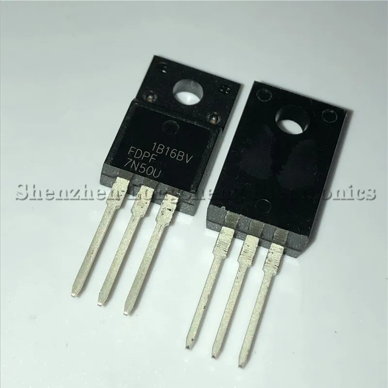 

50PCS/LOT 7N50U FDPF7N50U TO-220F 7A 500V MOSFET field effect