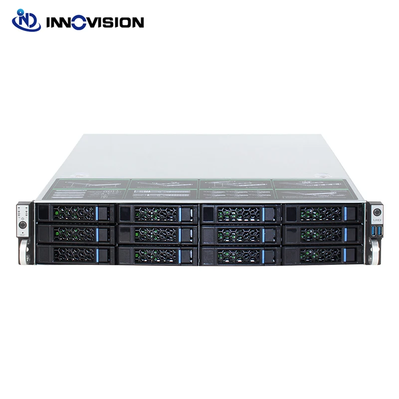 2U 560mm 12 HDD 12Bays Hotswap Rack Server Case Max Support 12*10.5
