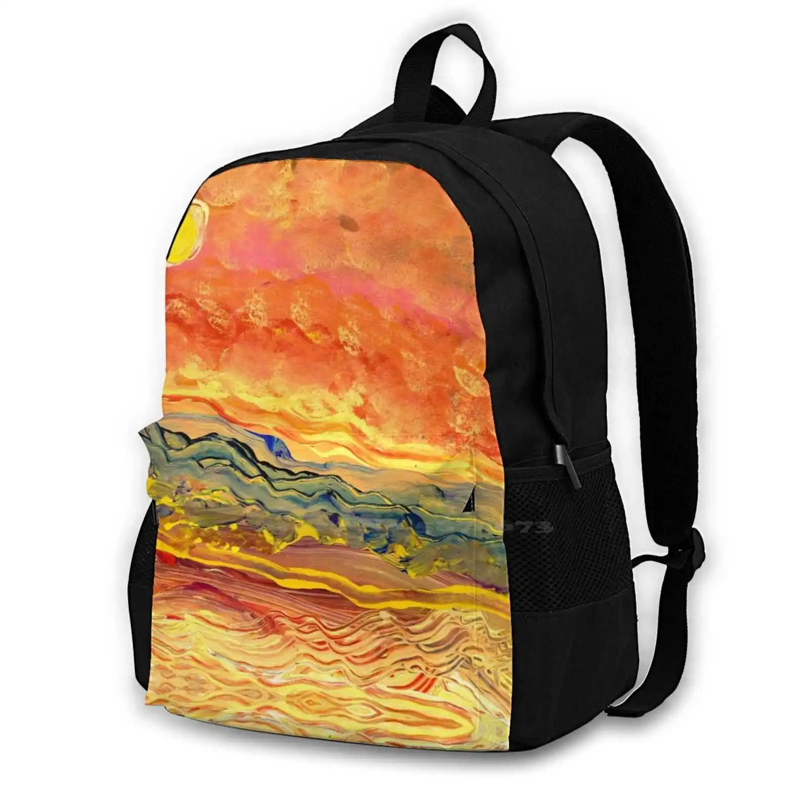 Hello There! Hot Sale Schoolbag Backpack Fashion Bags I Can 4 Slagle Handpainted Autism Art By