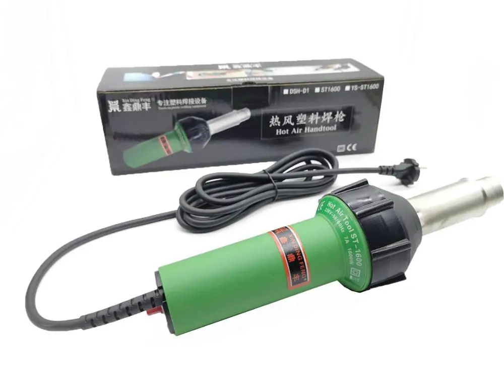 

Hot Air Plastic Welding Gun 1600W Welding Torch Thermostat PVC Plastic Floor PP Board Waterproof Coil Welding Tool DSH-D1