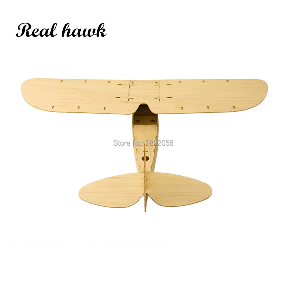 Real Hawk Balsawood Free Flight Airplane ZYO-6 Wood Plane Model Boys Christmas Gift