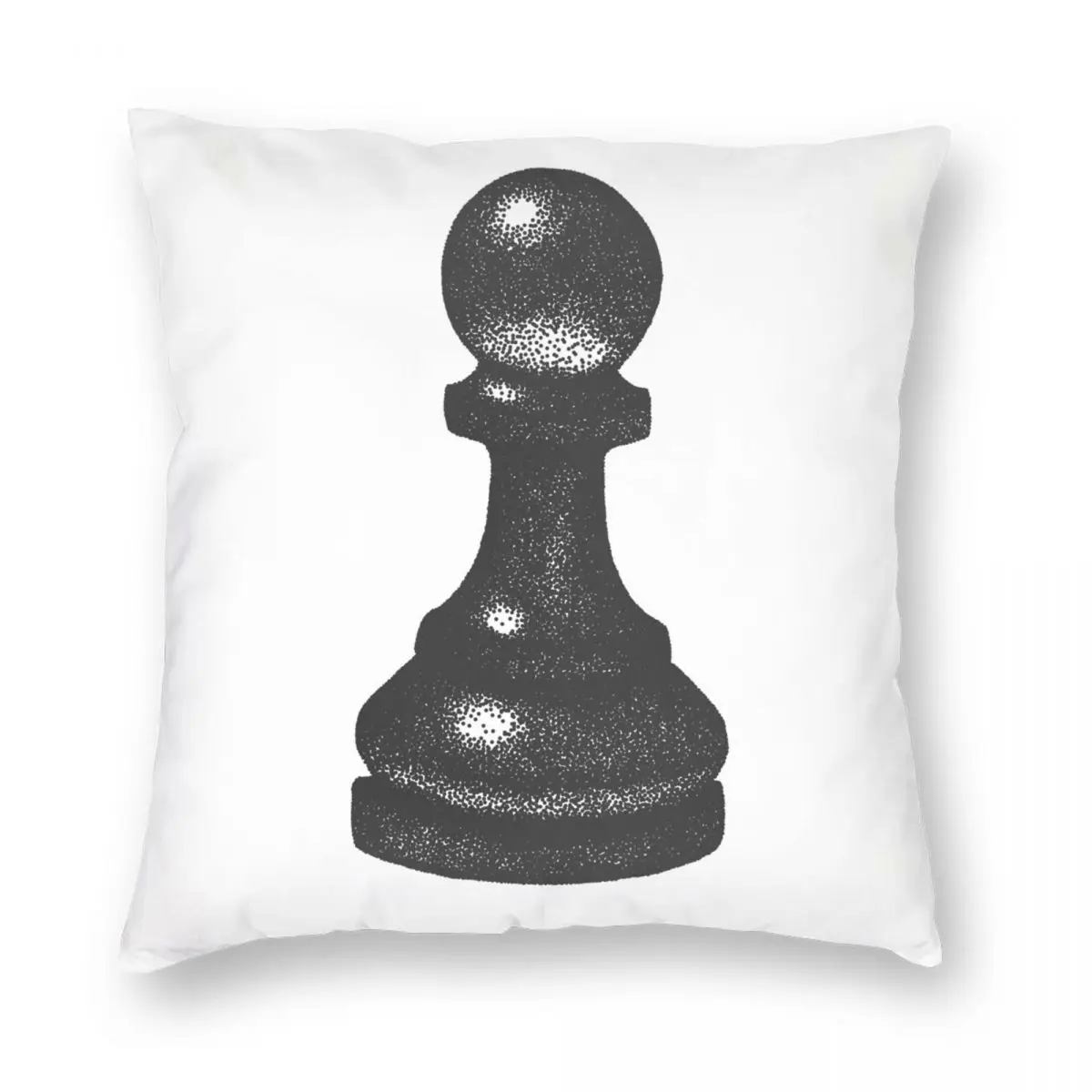 CHESS PAWN Square Pillowcase Polyester Linen Velvet Printed Zip Decorative Throw Pillow Case Bed Cushion Cover