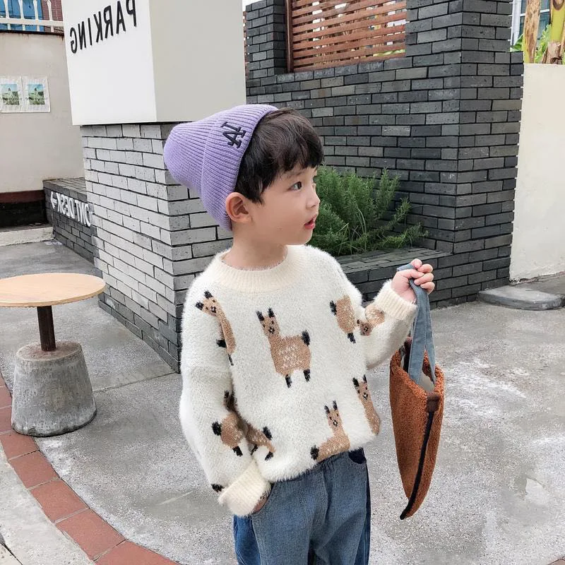 Boys Sweater Kids Outwear Tops Jackets 2022 Cartoon Fleece Thicken Warm Winter Autumn Costume Teenage Children Clothing