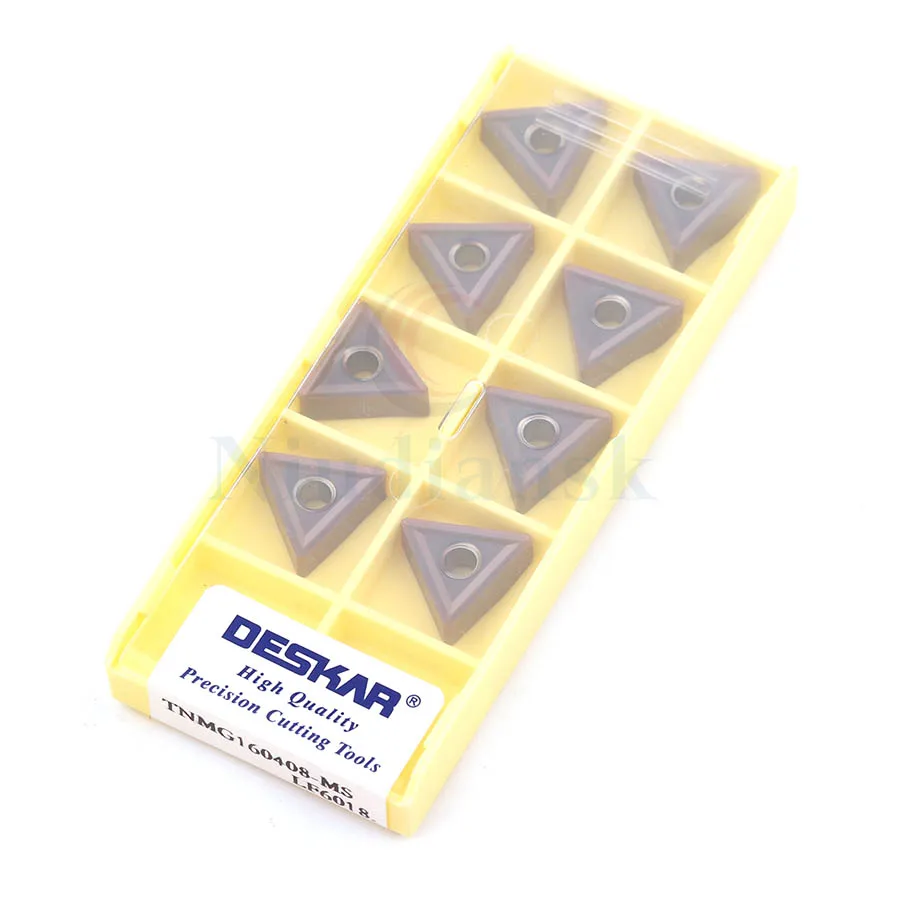 Imagem -06 - Ferramenta de Rotação Externa de Alta Dureza para Torno Cnc Inserções de Corte de Carboneto para Torno Modelo Lf6018 Tnmg160408-ms Lf6018