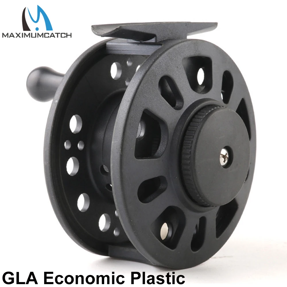 Maximumcatch GLA 1-8 Weight Fly Fishing Reel Plastic Fly Reel Right Or Left Can Be Changed
