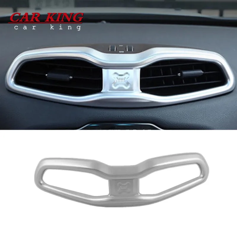 

For Jeep Renegade 2015 2016 2017-2019 ABS Matte Car Dashboard Air Outlet Vent Cover Ring Trim Frame Sticker Styling Accessories