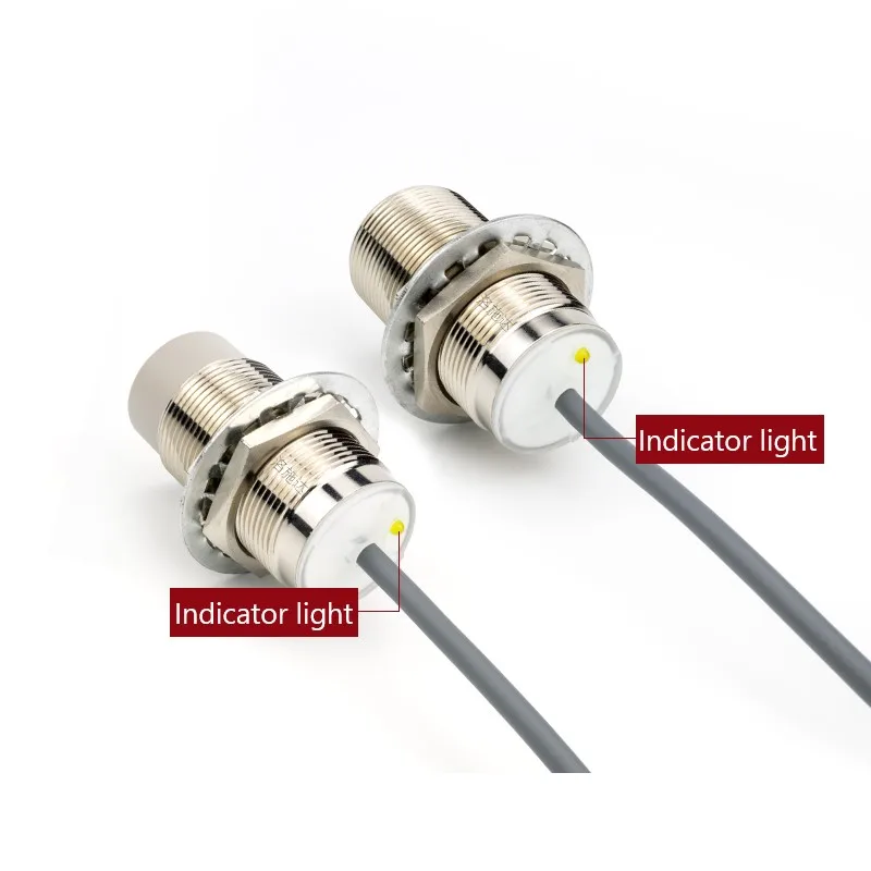 M30 Inductive Sensor Proximity Switch NPN PNP NO NC 3Wires Sensors 10mm 15mm 16mm 22mm 25mm 40mm Detect Distance